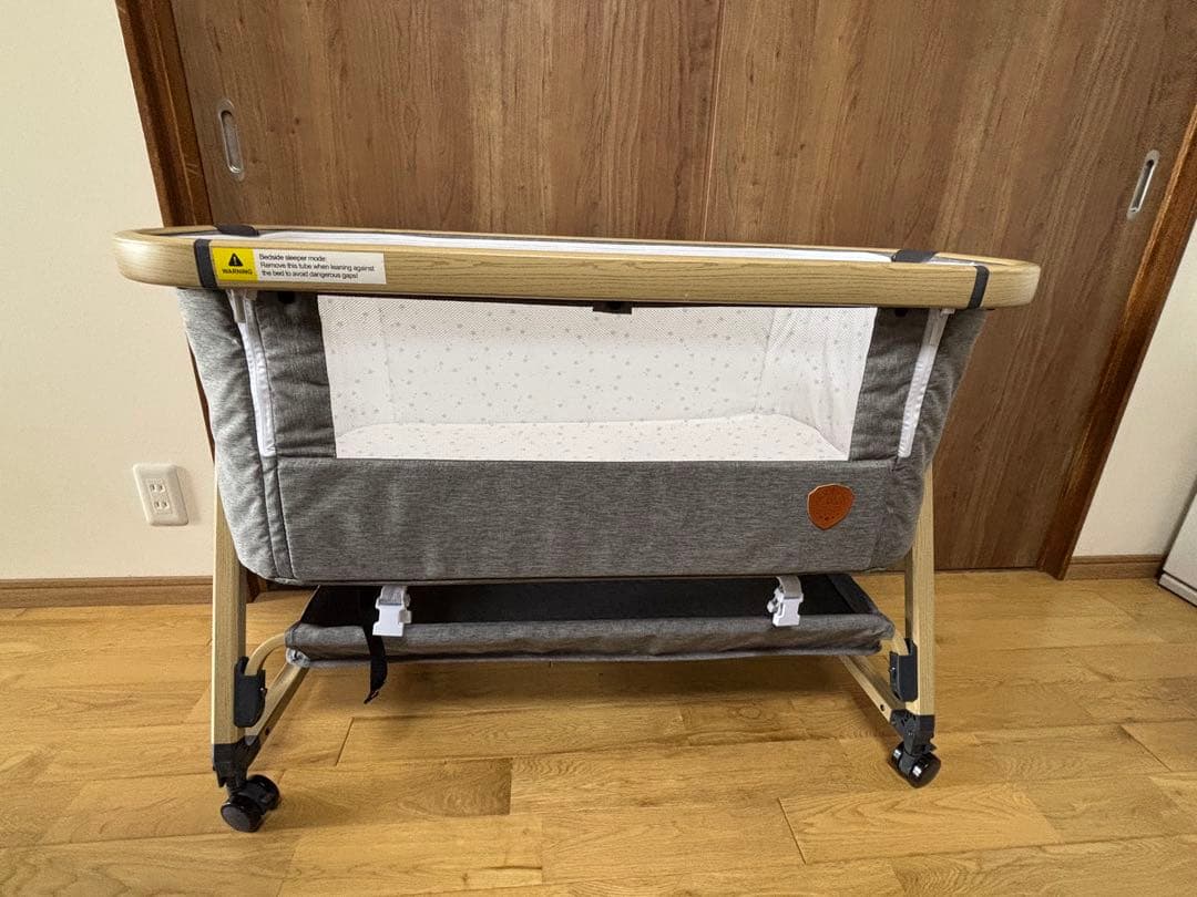 ベビーベッド HZDMJ(グレー) HZDMJ ベビーベッド グレー hzdmj ベビーベッド 折りたたみ 添い寝