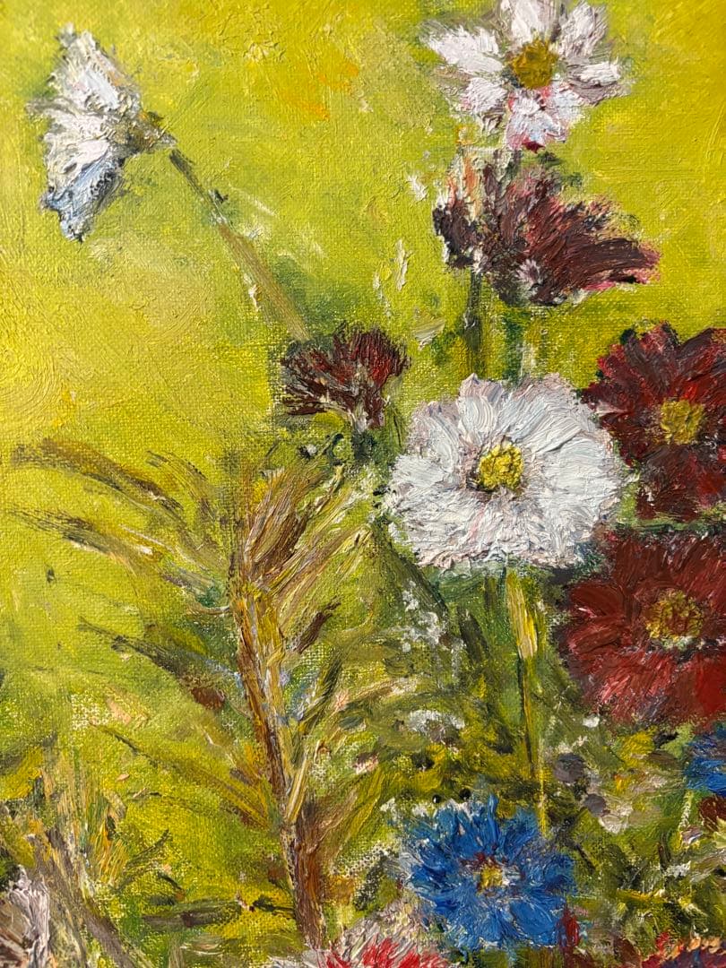 油彩画 コスモス F10の通販｜www.missouri-66.com