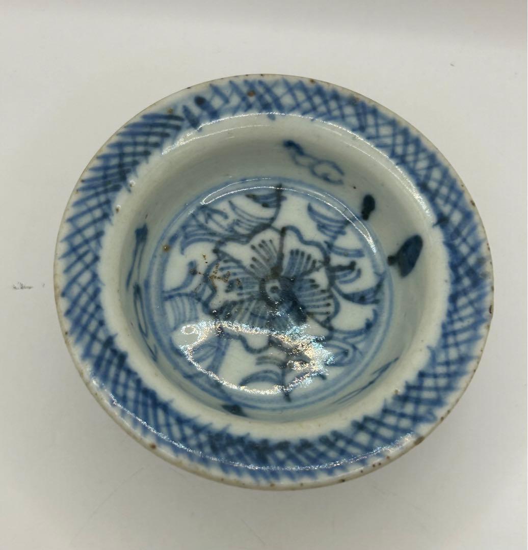 中国 清時代 染付高台皿 アンティーク 送料込み0925 - メルカリ