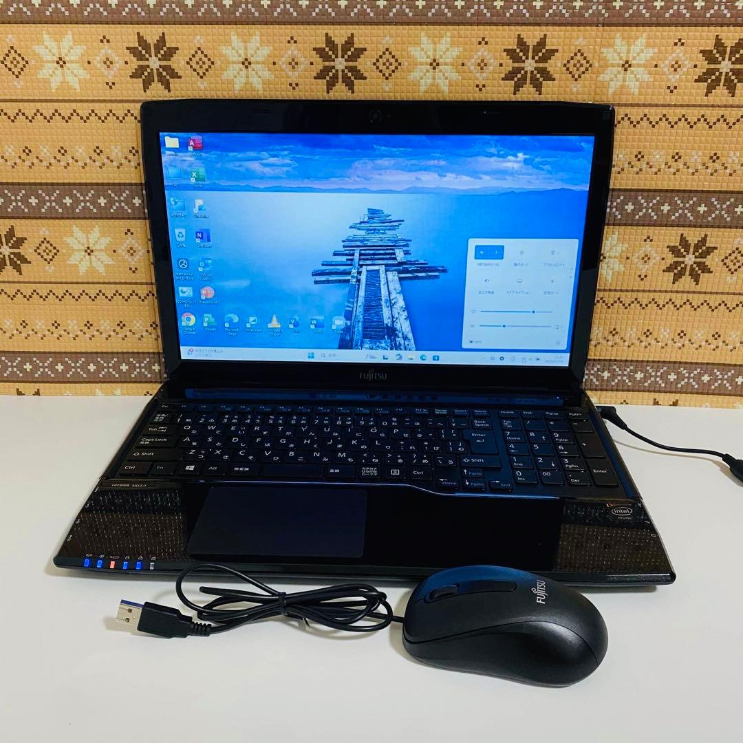 Y920 富士通ノートパソコンWEBカメラSSD高速Windows11オフィス付