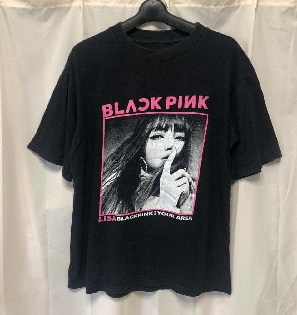 貴重 BLACK PINK ブラックピンク Tシャツ ロックTシャツ LISA - メルカリ