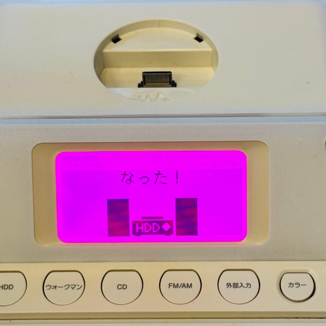 動作確認済】SONY HDDコンポ CMT-E300HD ホワイト リモコン付 - メルカリ