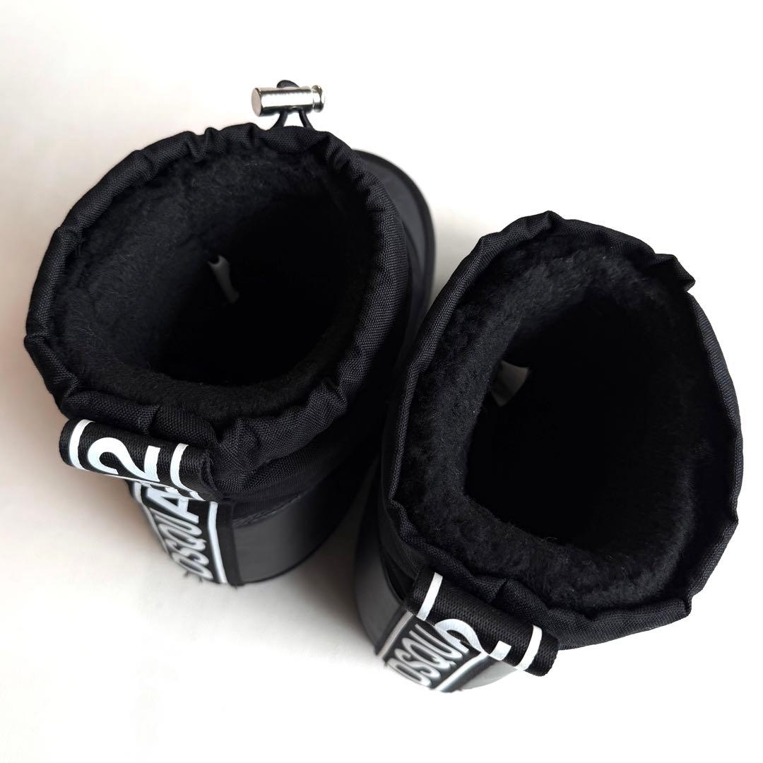 DSQUARED2 ディースクエアード ロゴ スノーブーツ ブラック 35-37