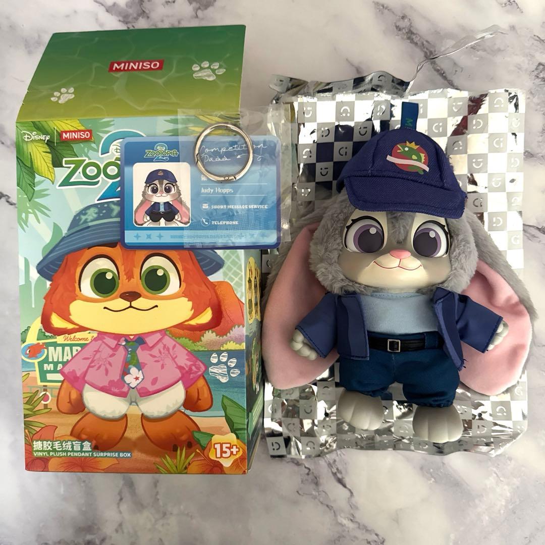 ズートピア2 MINISO ニック ジュディ ぬいぐるみ 城市居民シリーズ