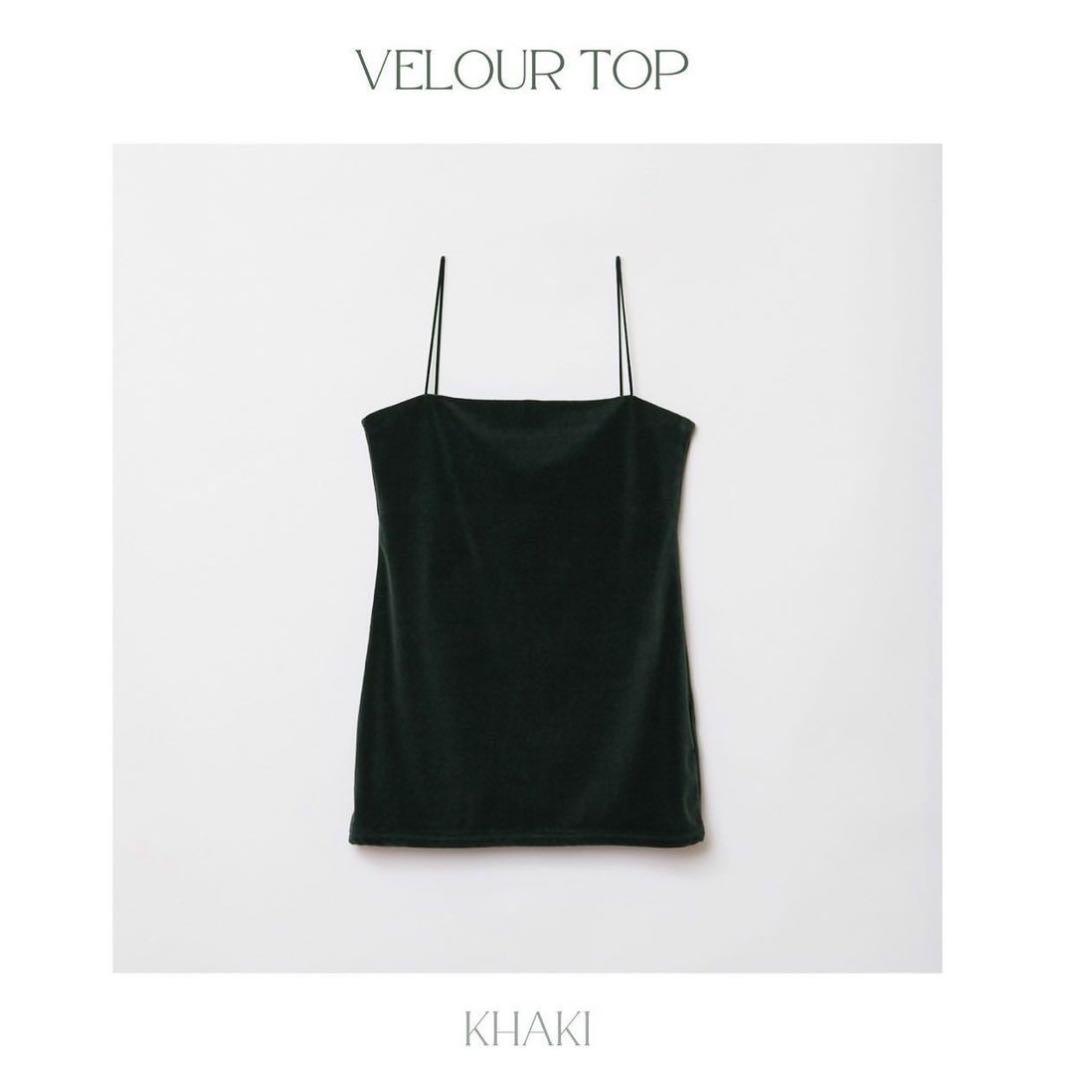 百々千晴さんブランドtheshishikui ベロアキャミソール - メルカリ