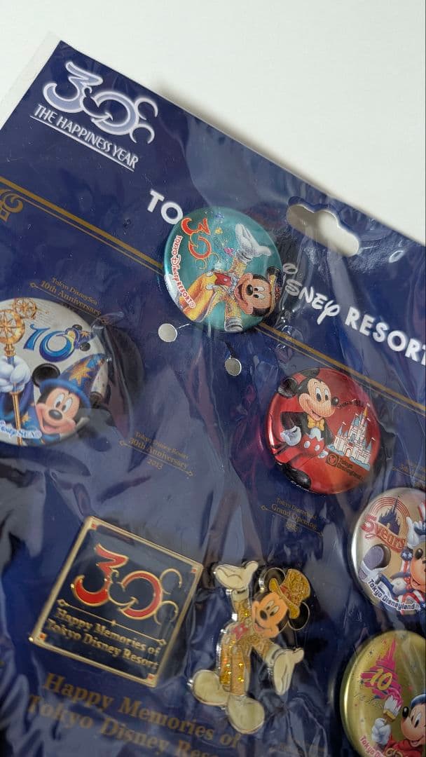 ディズニー 30周年 缶バッジ ピンバッジ セット ディズニーリゾート