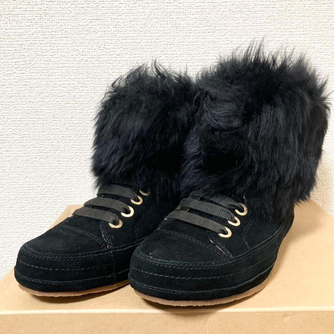 ☆未使用☆アグ UGG アントワーヌ 24.5cm ファー スニーカー