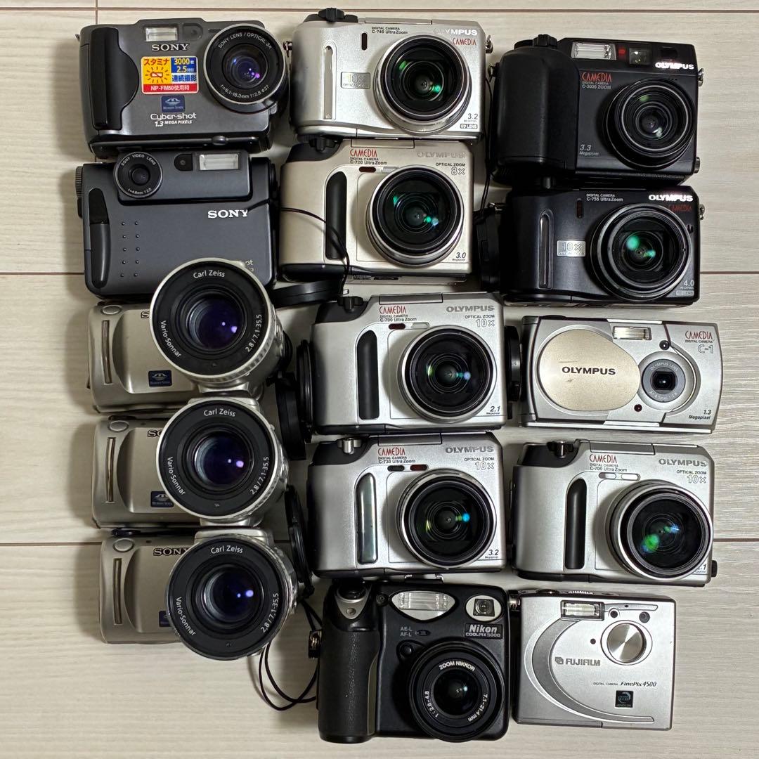 ソニー/SONY,オリンパス/OLYMPUS,ニコン/Nikon等コンデジまとめ SONY/OLYMPUS/Nikon/Kodak等コンデジまとめ売り21台 - メルカリ