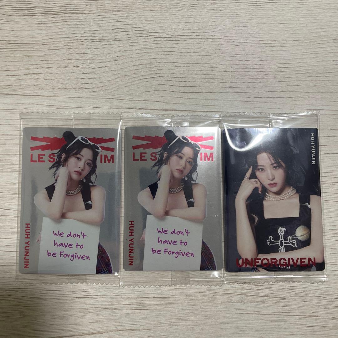 Le Sserafim ホ・ユンジン トレカ3枚セット - メルカリ