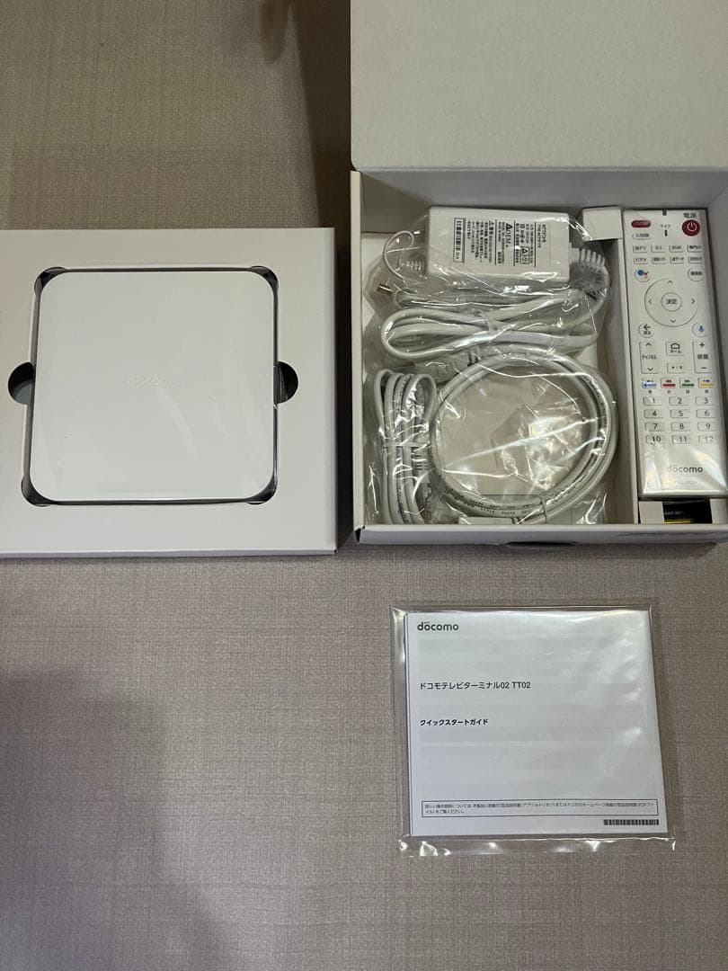 docomo TVターミナル02 TT02 未使用品 付属品完備 ドコモ ご覧いただき