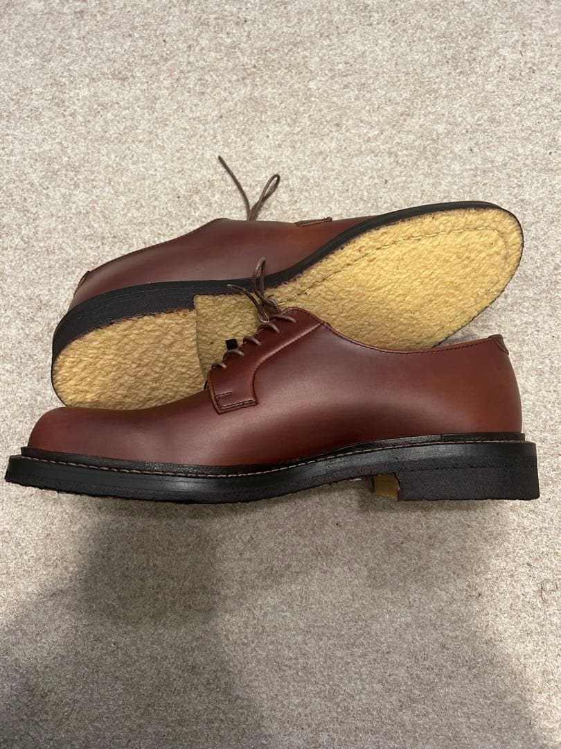 PADRONE新品未使用定価37,ダービープレーントゥクレープソール42