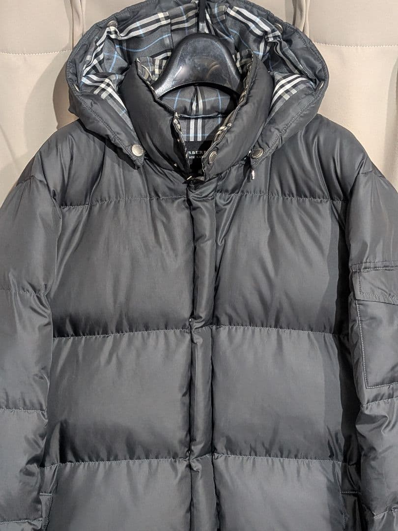 バーバリーブラックレーベル ホワイトグースダウンジャケット M 三陽