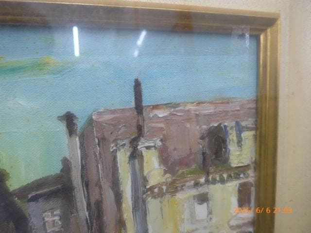 水野一好の10号の油絵「パリ風景」です。 - メルカリ