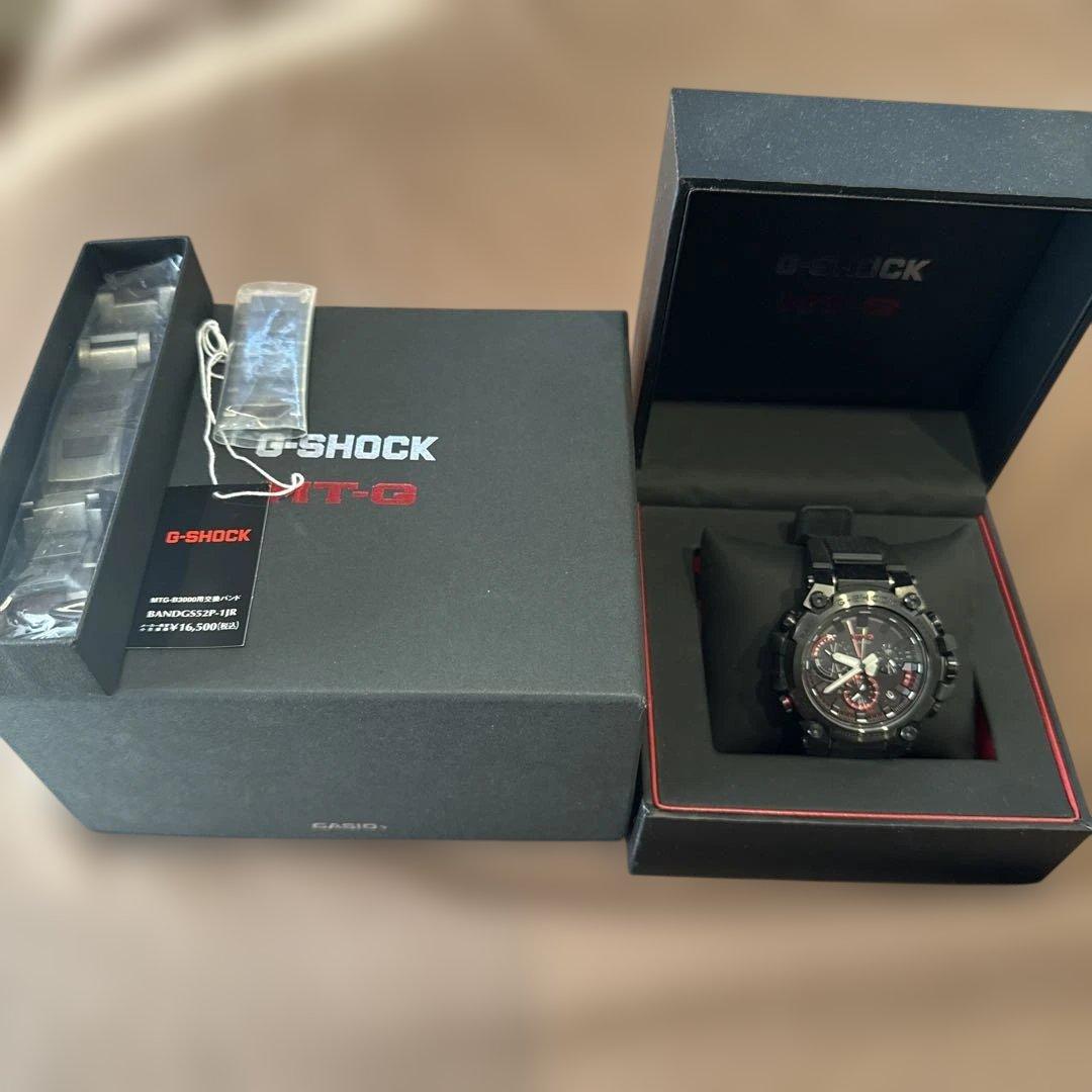 し*げ様 G-SHOCK B3000腕時計 ブラック MT-G G-SHOCK MTG-B3000シリーズ MTG-B3000B-1AJF メンズ 腕時計 電波