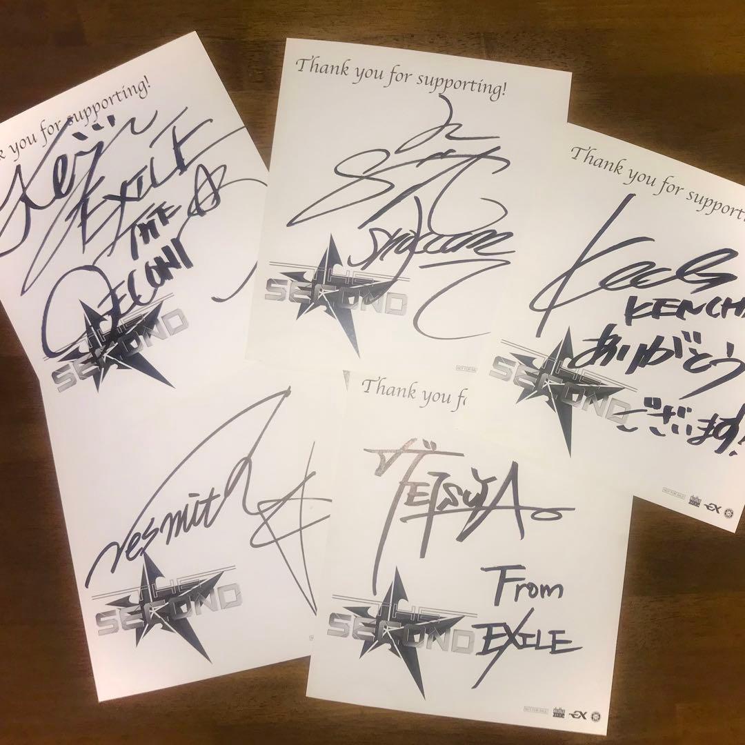 THE SECOND(EXILE) サイン 5枚セット - メルカリ
