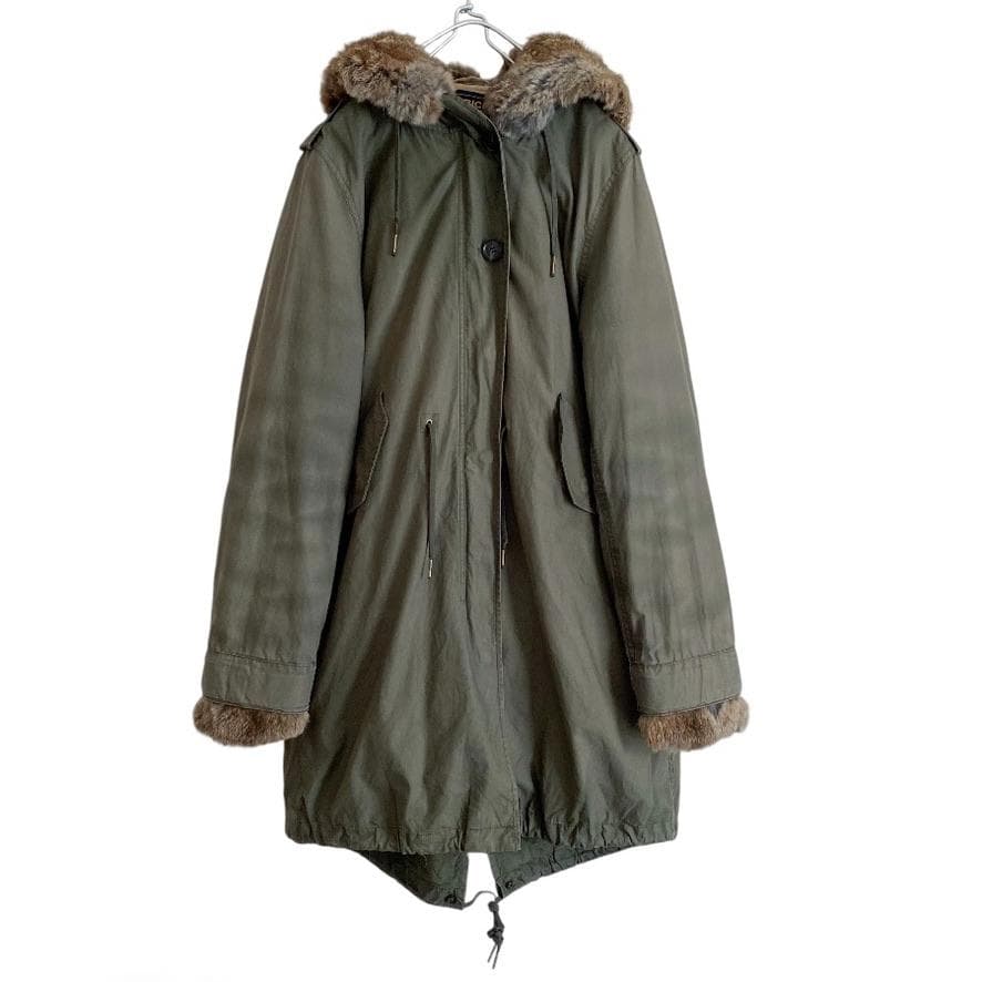 海外古着 WOOLRICH ウールリッチ ラビットファー ライナー モッズ