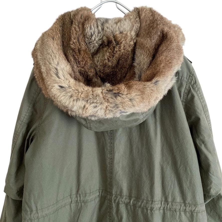 海外古着 WOOLRICH ウールリッチ ラビットファー ライナー モッズ