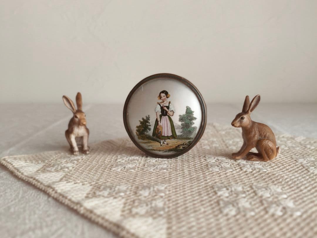 プップさま】antique box ୨୧ 19世紀の古い古い ボンボニエール