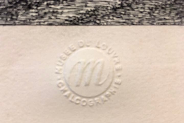 ルーブル美術館刻印あり 深森 版画 - メルカリ