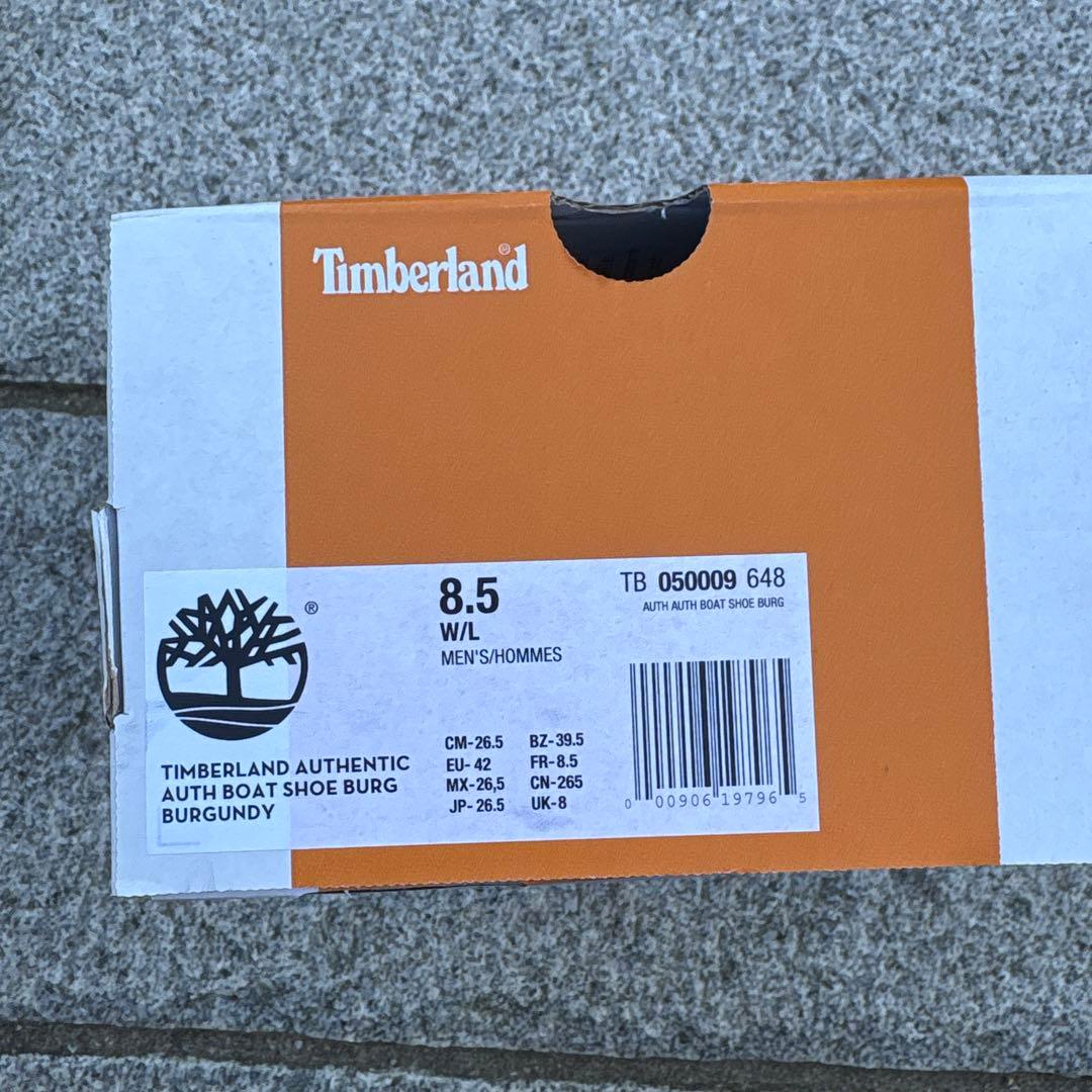 Timberland 3eye バーガンディ　26.5cm 美品　モカシン