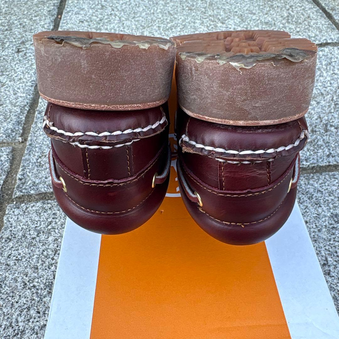 Timberland 3eye バーガンディ　26.5cm 美品　モカシン