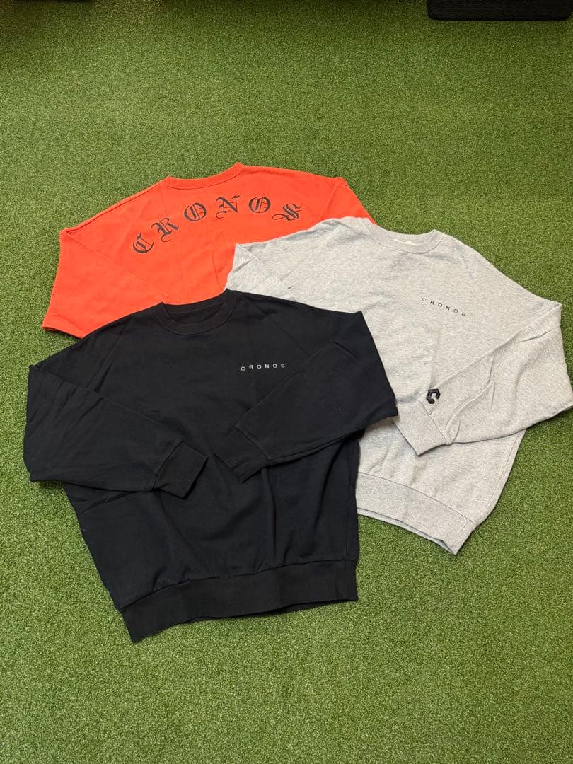 CRONOS cronos クロノス ３点セット　Ｓ CRONOS クロノス スウェット セットアップ パーカー M パンツ S 黒