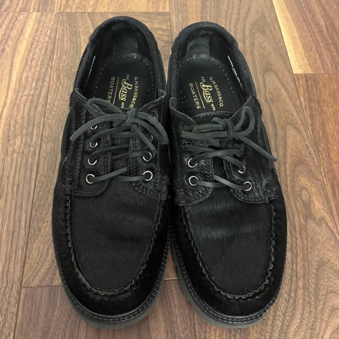 G.H.BASS&CO. BOATERSハラコ デッキシューズ　42