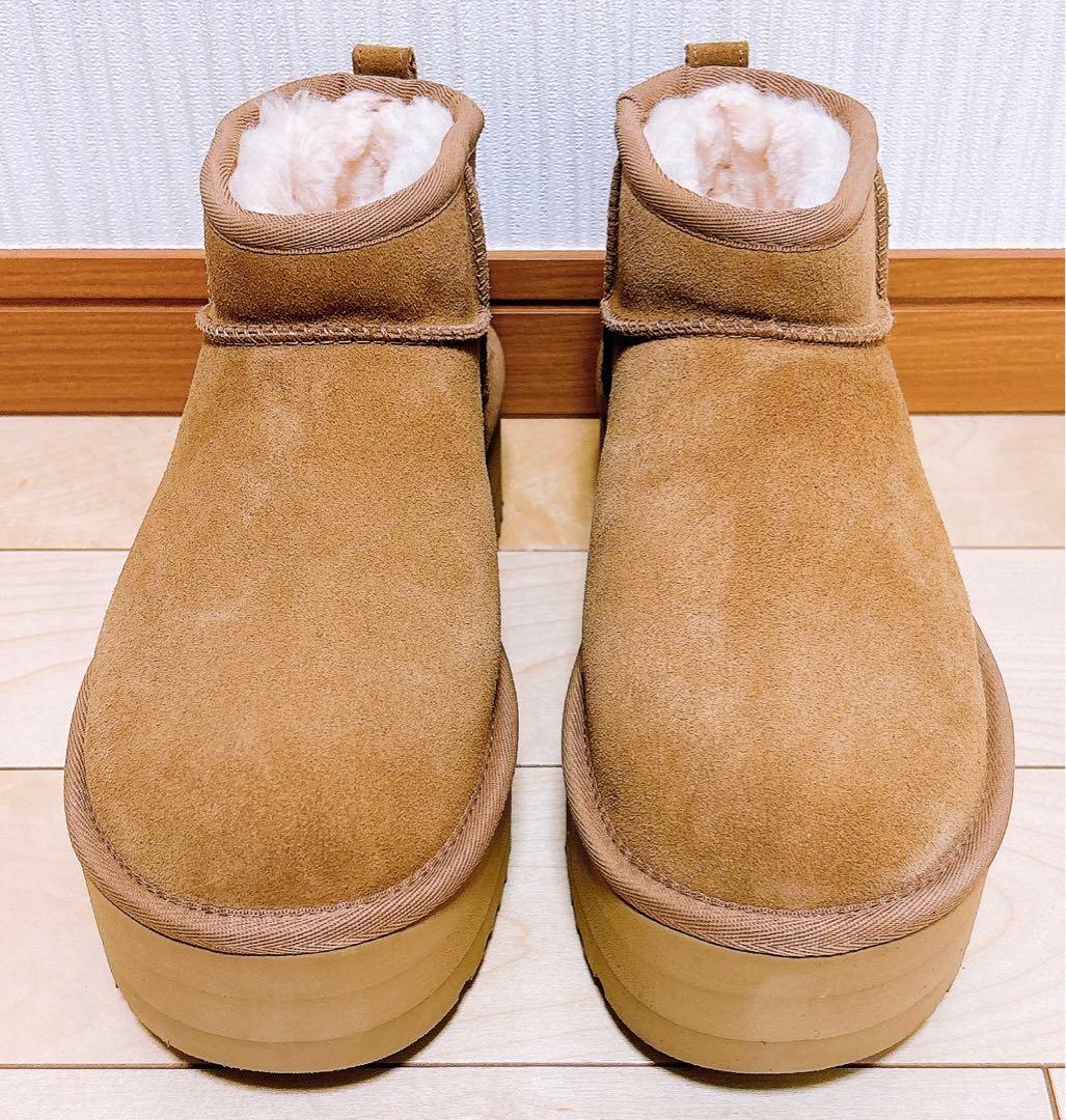 新品未使用◎送料込み◎匿名配送◎ UGG 厚底ムートンブーツ 25