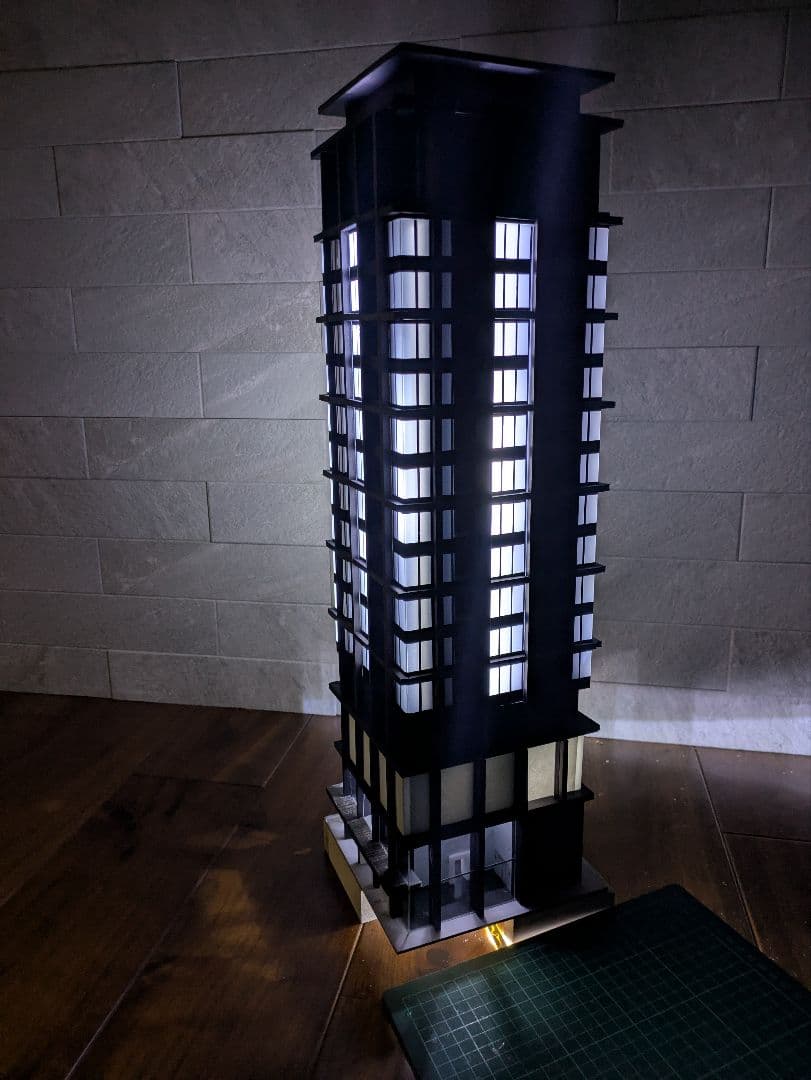 Nゲージ 自作ストラクチャー 高層マンション タワマン - メルカリ