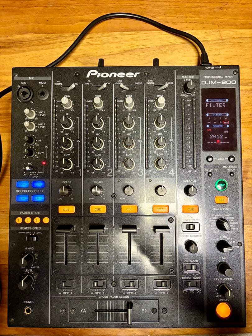 メンテナンス済み　Pioneer DJミキサー ＤＪＭ-800 中古品／フルメンテナンス済み！】Pioneer DJ/DJミキサー/DJM-800