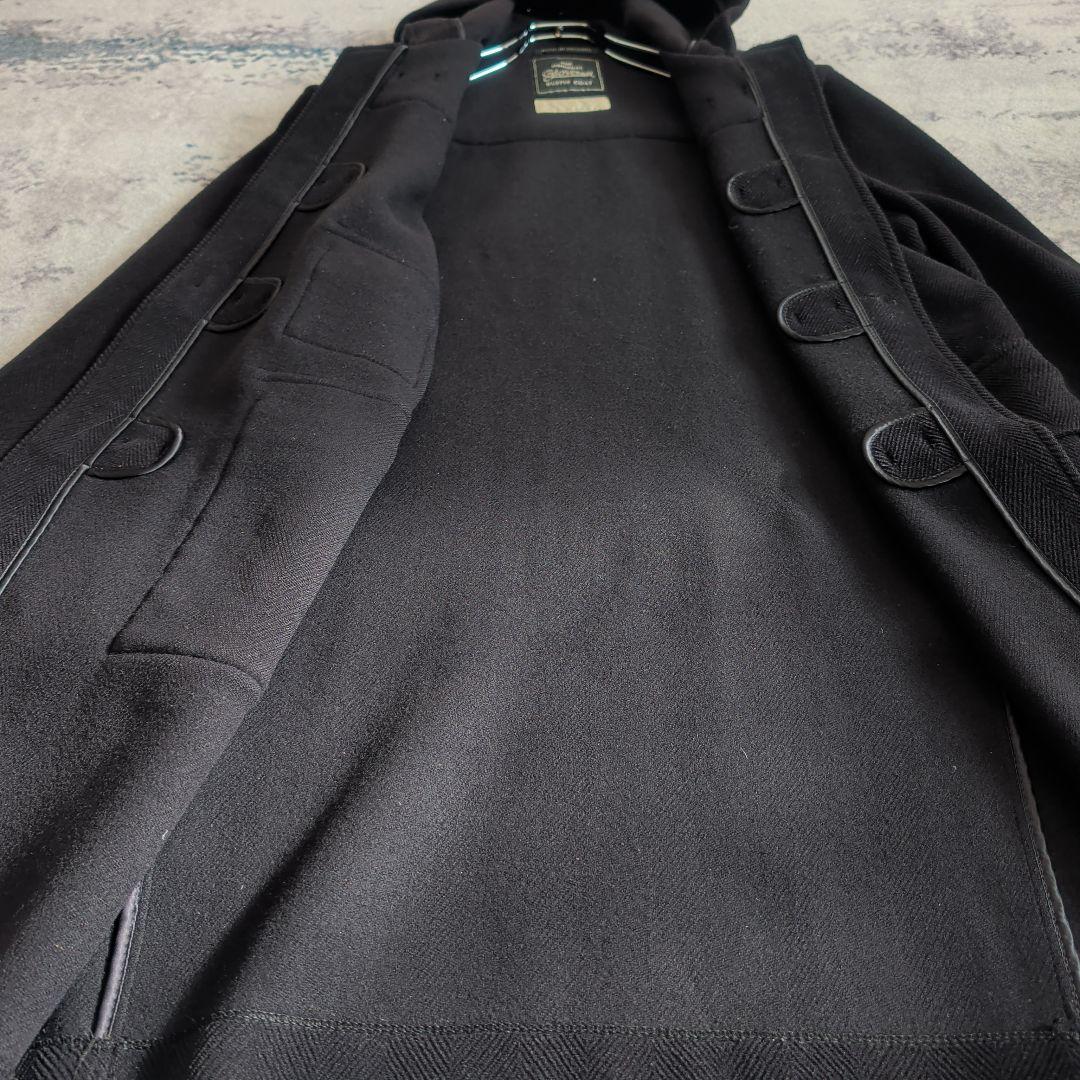 90s グローバーオール キングストン ダッフルコート ヘリンボーン 黒 L