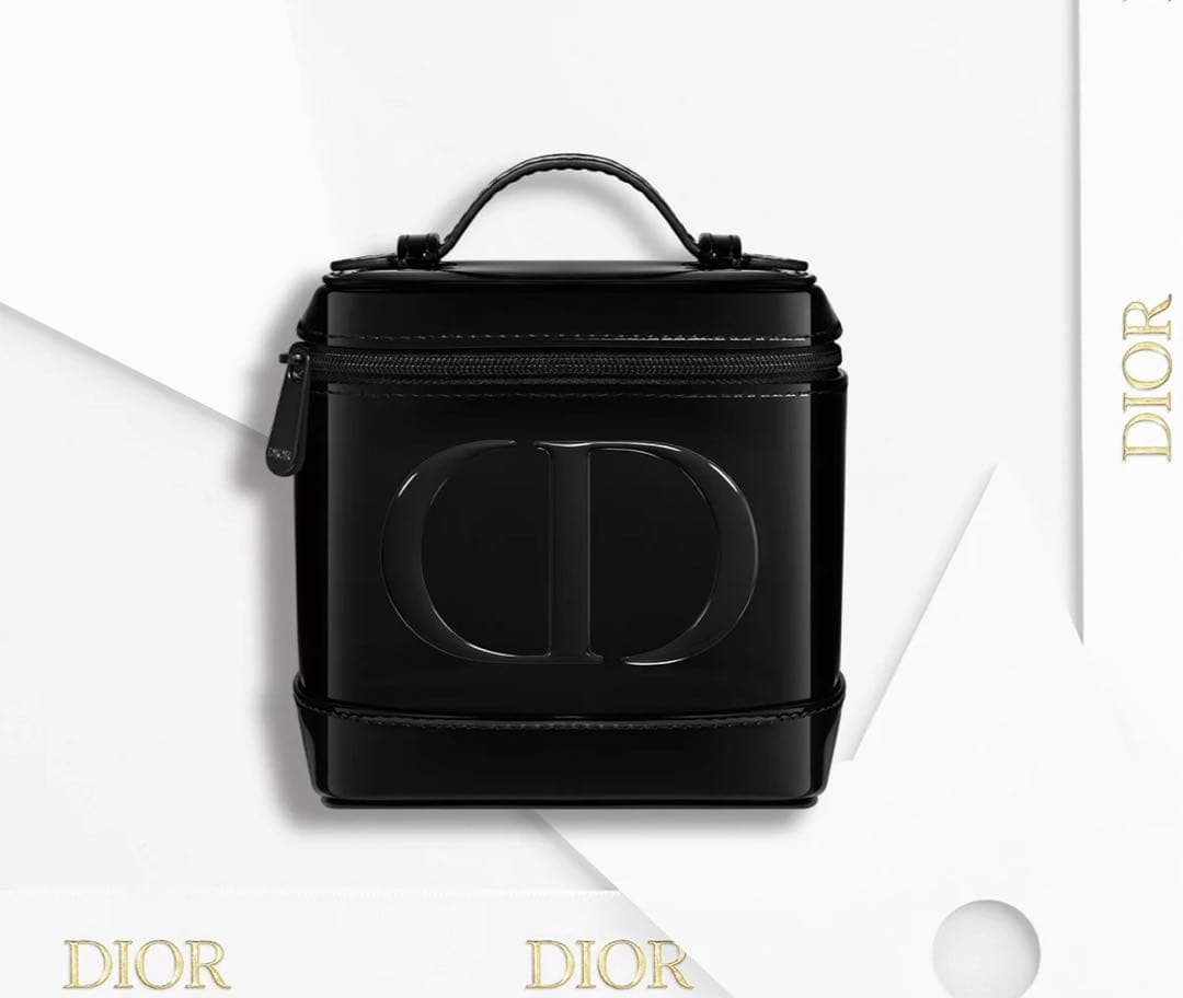 新品 Dior ディオール パテントバニティポーチ ノベルティ ポーチ
