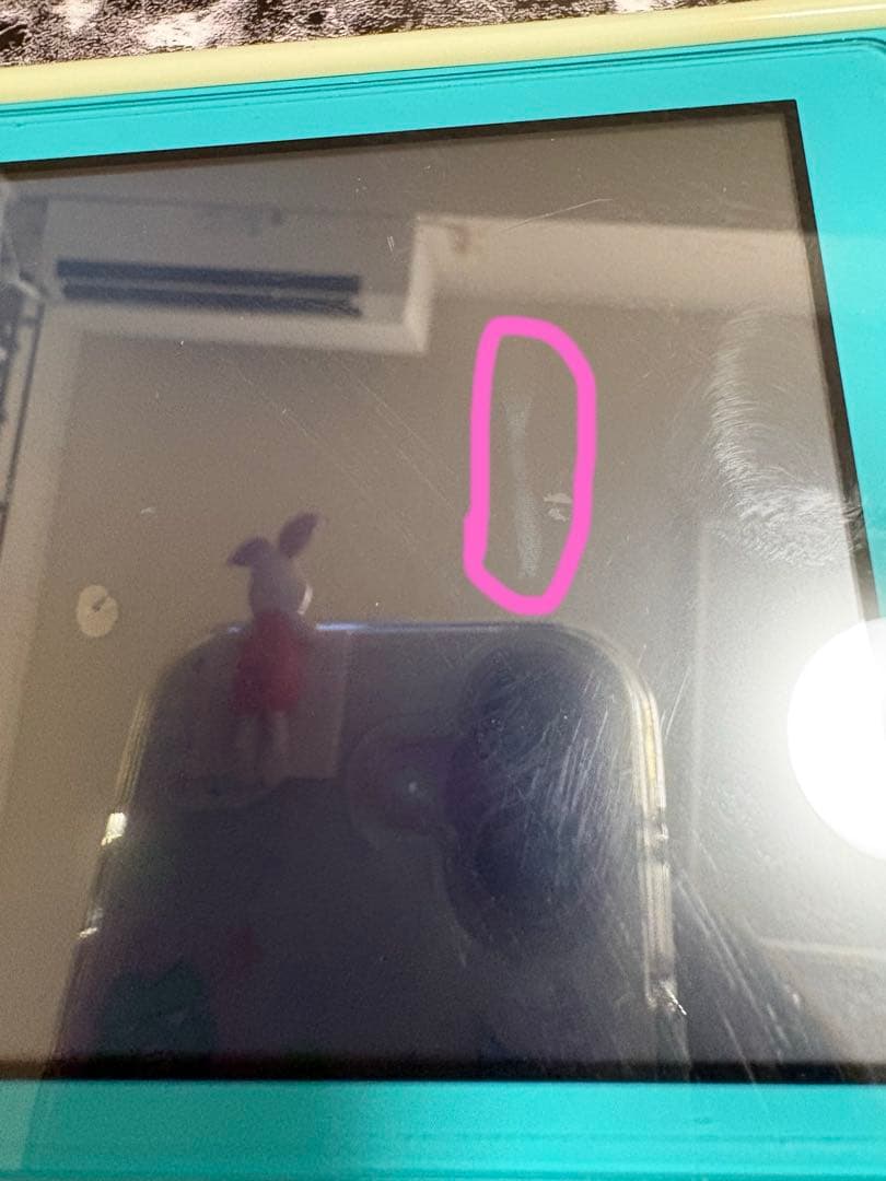 スイッチライト ジャンク品 ターコイズ あつ森カバー付き 本体のみ