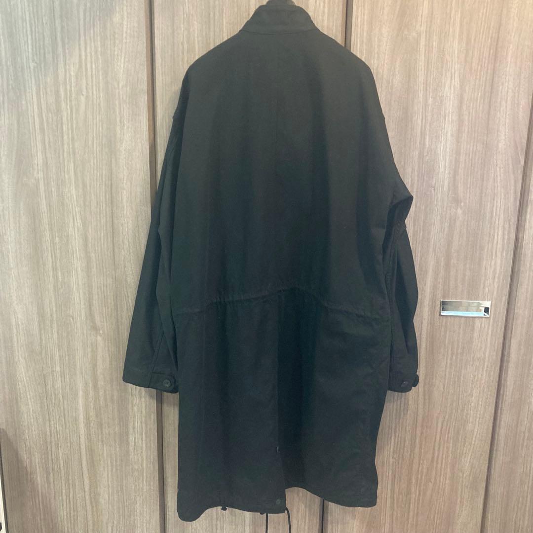 希少L 23AW コムデギャルソンオム 製品染め M-65 モッズコート 黒