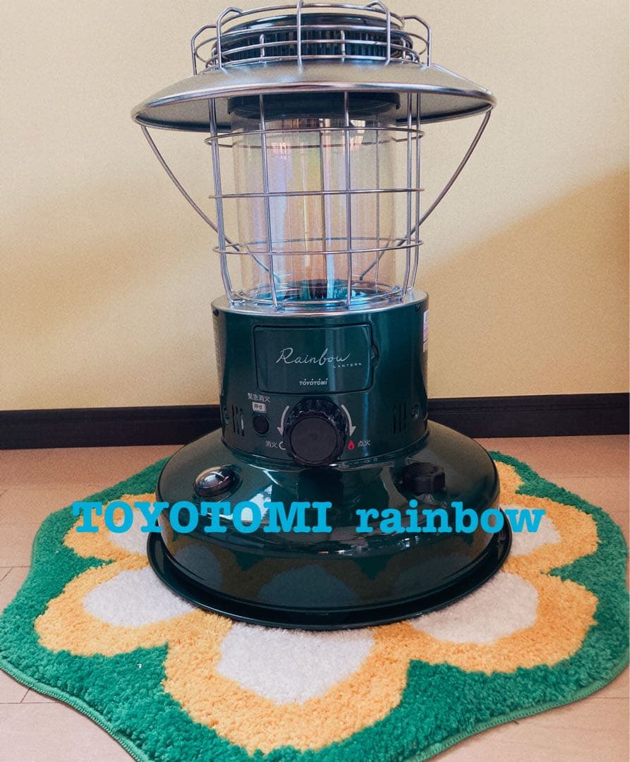 TOYOTOMI rainbow ストーブ 緑22年製 TOYOTOMI rainbow ストーブ 緑22年製 TOYOTOMI Rainbow 石油ストーブ