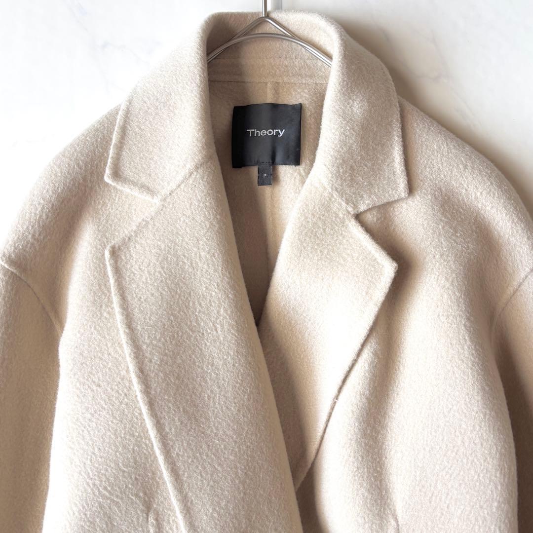 美品✨セオリーNEW DIVIDE LUXE カシミアダブルフェイスロングコート