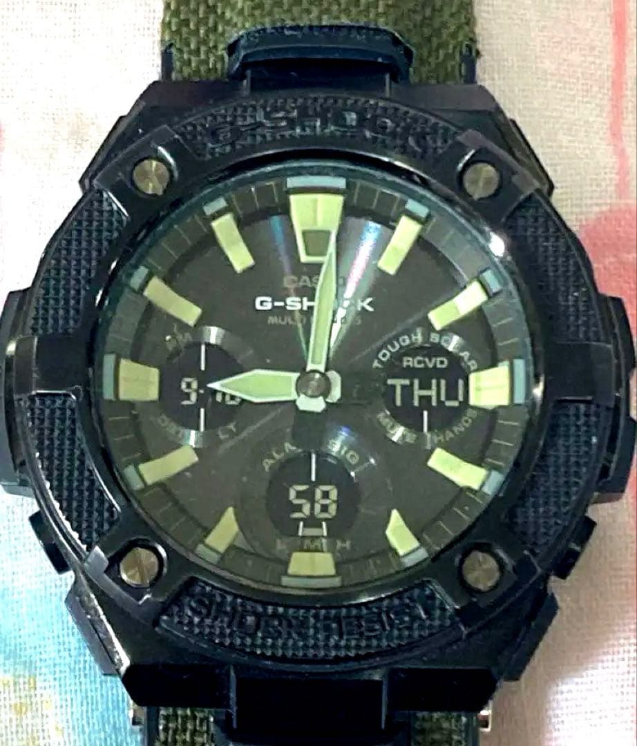 CASIO G-SHOCK GST-W130BC-1A3JF ブラック/グリーン GSTS130BC-1A3 | G-SHOCK G-STEEL Black | CASIO