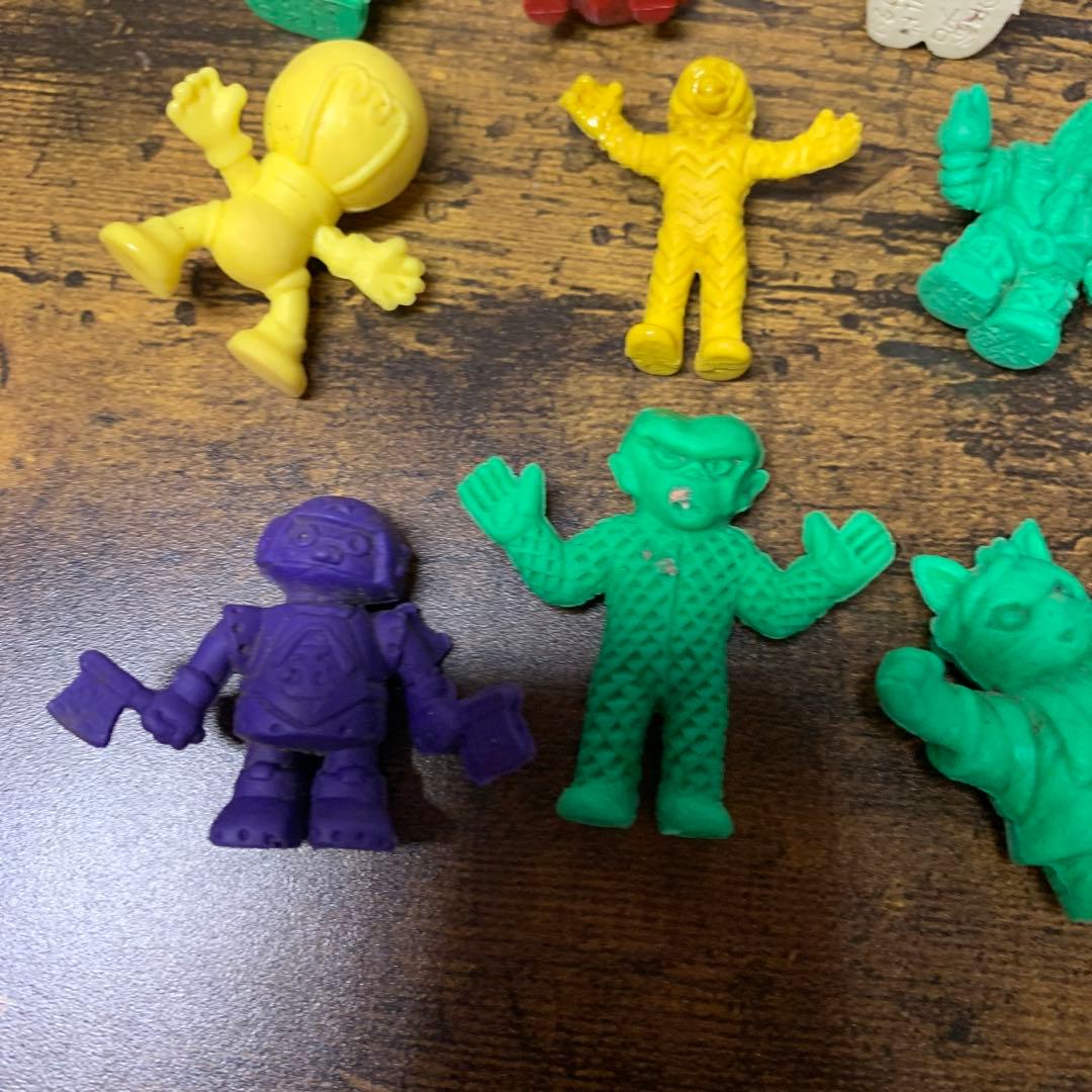 3F 【当時物】怪獣 モンスター消しゴム フィギュア 11体セット レトロ