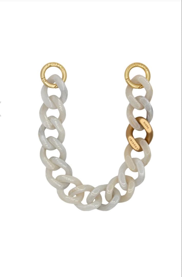 LOUVINIハンドストラップ 予約販売（3月上旬入荷予定）ハンドストラップ PETIT CUORE BLACK-NAVY