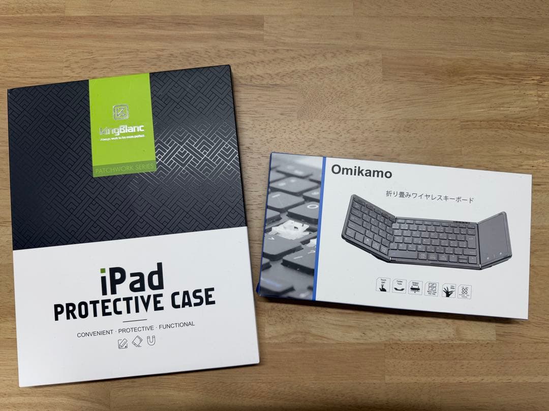 新品同様iPad11世代用 KingBlancケース&Omikamoキーボード 2025業界新登場】Omikamo iPad Air M2&M3 11インチ ケース キーボード