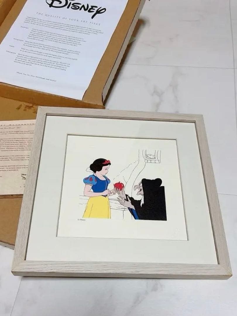 高島屋ディズニー展未使用Disney 白雪姫 アートワーク フレーム277mm