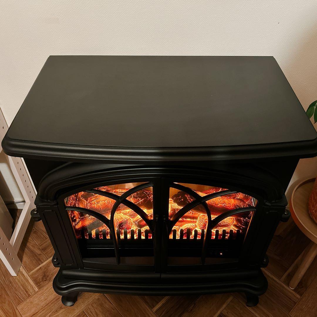 ニトリ ワイド暖炉型ファンヒーター BLT-999B-3-BK 2018年製 - メルカリ