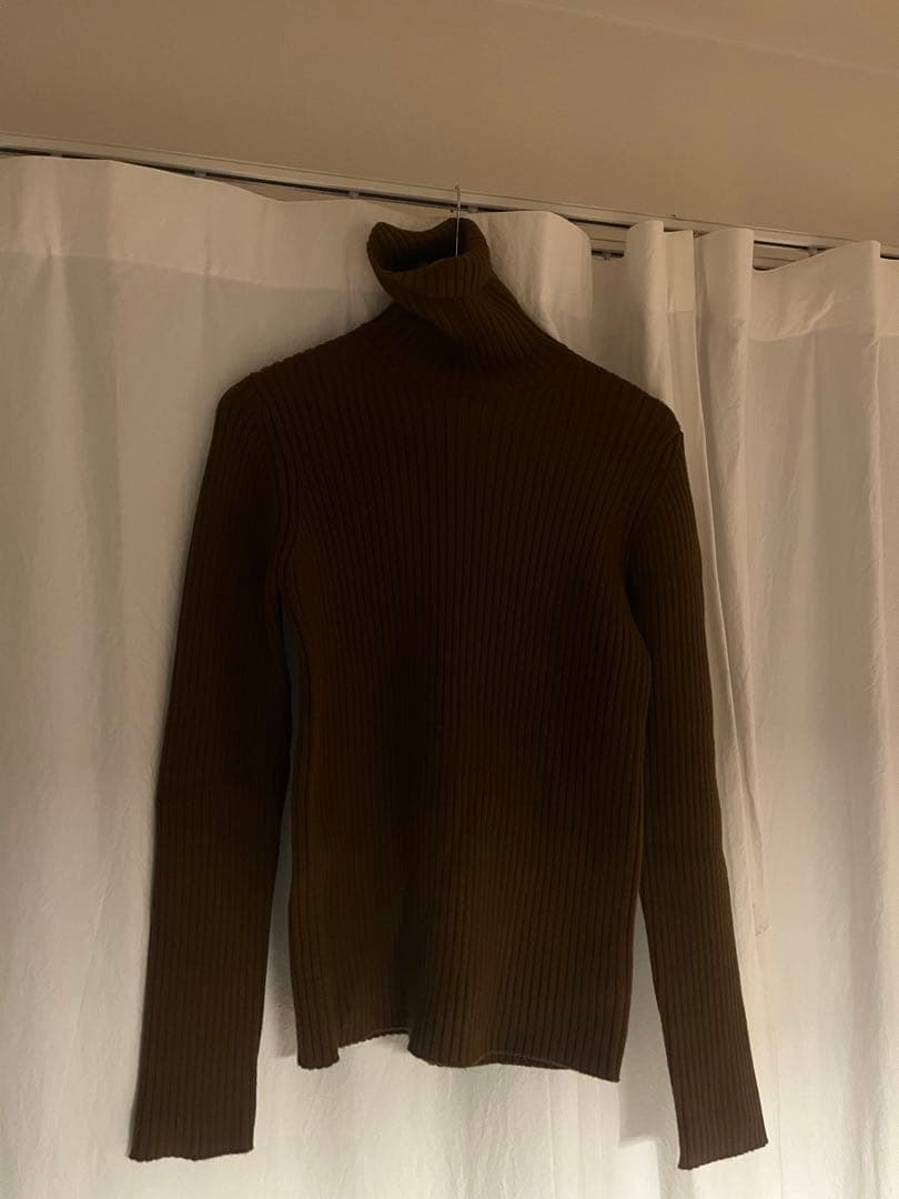 お値下げ中　Dries van noten リブ編みタートルネック　ニット 8 セーター ニット リブ編みタートルネックセーター メンズ