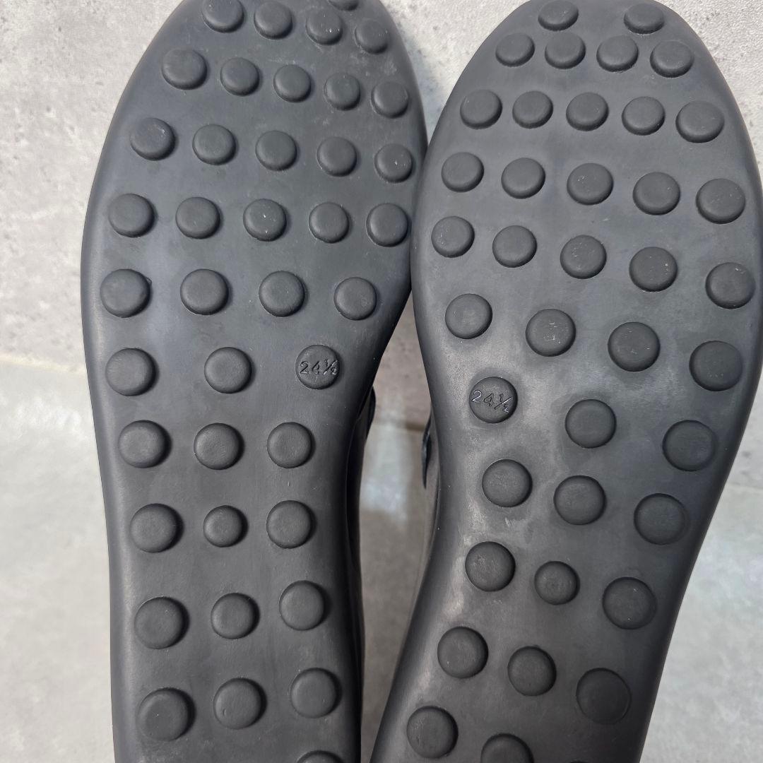 マーガレットハウエル レザー ローファー ベルト ブラック 24.5cm