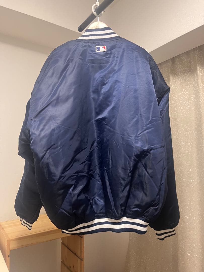 美品送料込】ヤンキース スタジャン MLB 刺繍 ネイビー90s 中綿 激レア