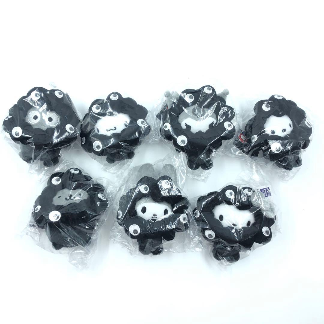 サンリオ ブラック 黒ミャクミャク カラビナ ぬいぐるみ BC 7種コンプリート サンリオ×黒ミャクミャクぬいぐるみ、受注販売再開！ 全7キャラ