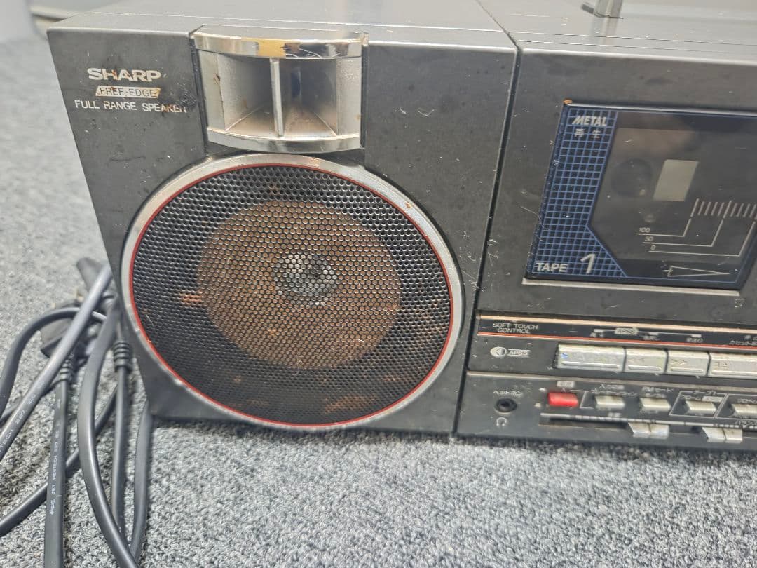 ☆ジャンク☆SHARP QT-88 ダブルカセットラジカセ 昭和レトロ - メルカリ