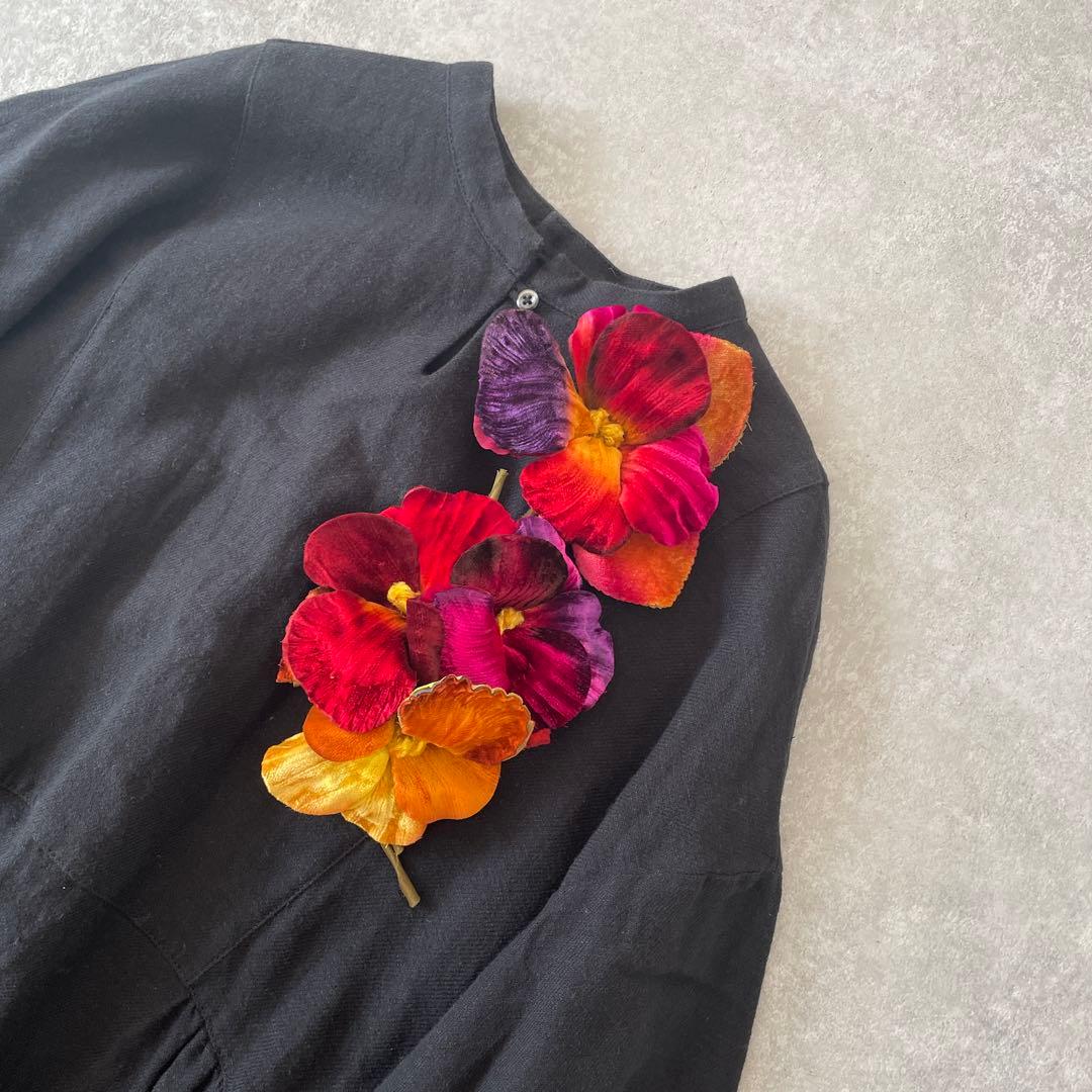 【定価4万】作家さんの一点物 ベルベットのコサージュ2個セット 柄杓棗 渡辺喜三郎（作） 共箱 山崎如悦（書） | 古美術ささき