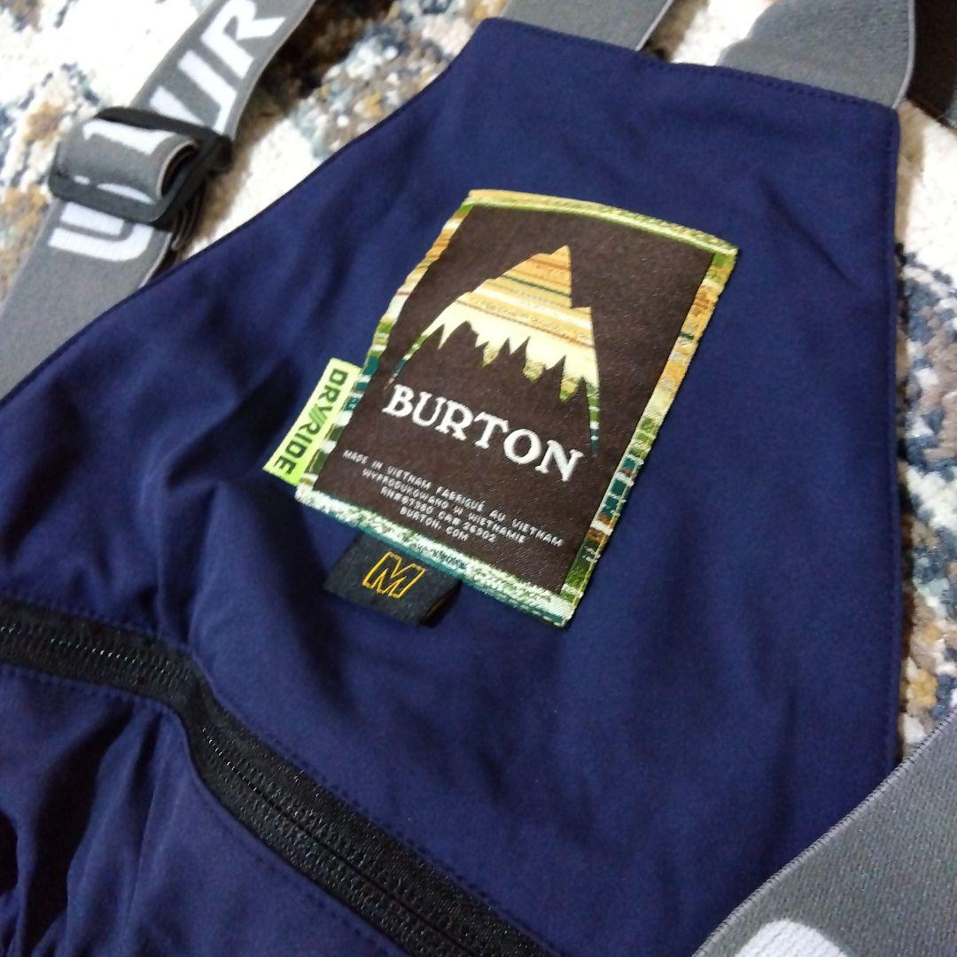 Burton ネイビー レディース M-L サスペンダー取外可能 スノーボード