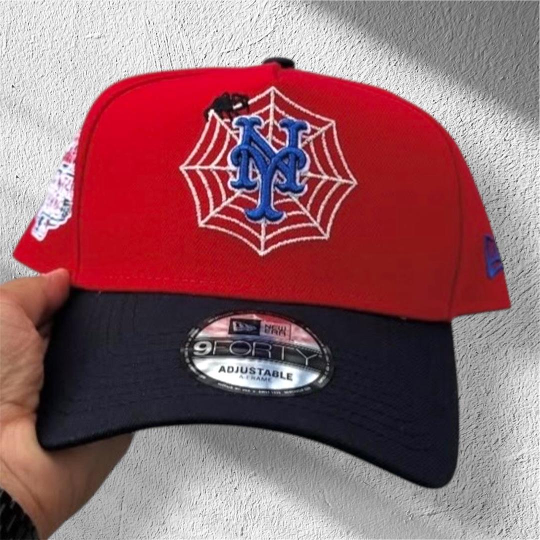 希少】NEW ERA メッツ 9FORTY キャップ スパイダーマン レッド - メルカリ